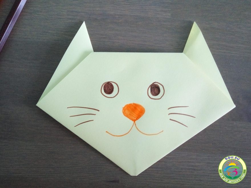 Как сделать оригами собаку? Собака из бумаги.