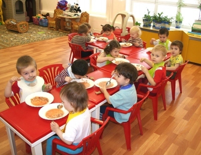 Техника безопасности детей в детском саду во время приема пищи. 
